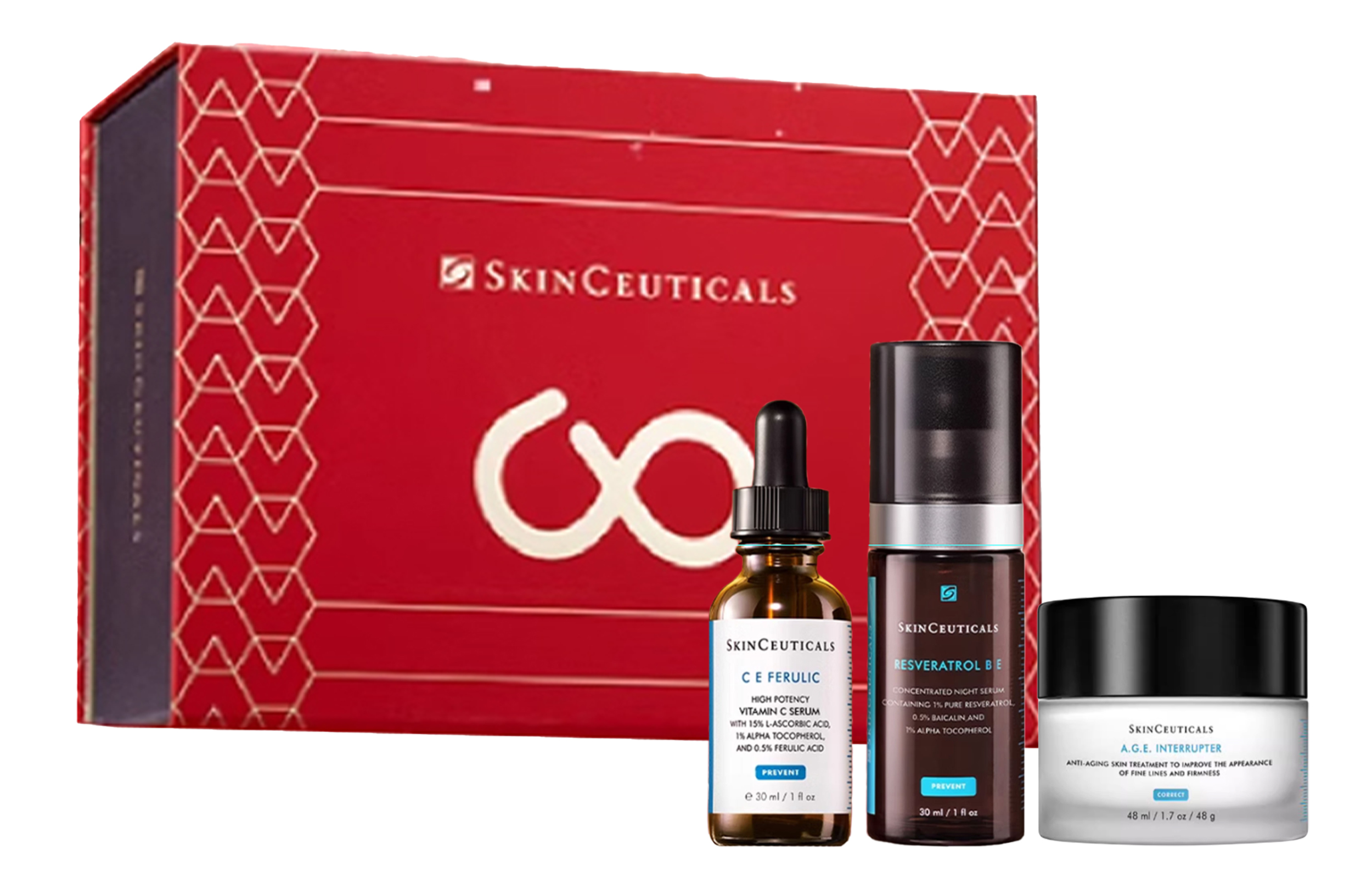 

SKINCEUTICALS Набор для ухода за кожей XIULIKE New Year Limited CE Serums RBE Serums AGE Face Cream увлажняет и питает 30мл+30мл+48мл