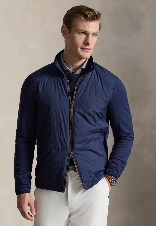 Куртка гибридная с воротником-стойкой Polo Ralph Lauren, темно-синий