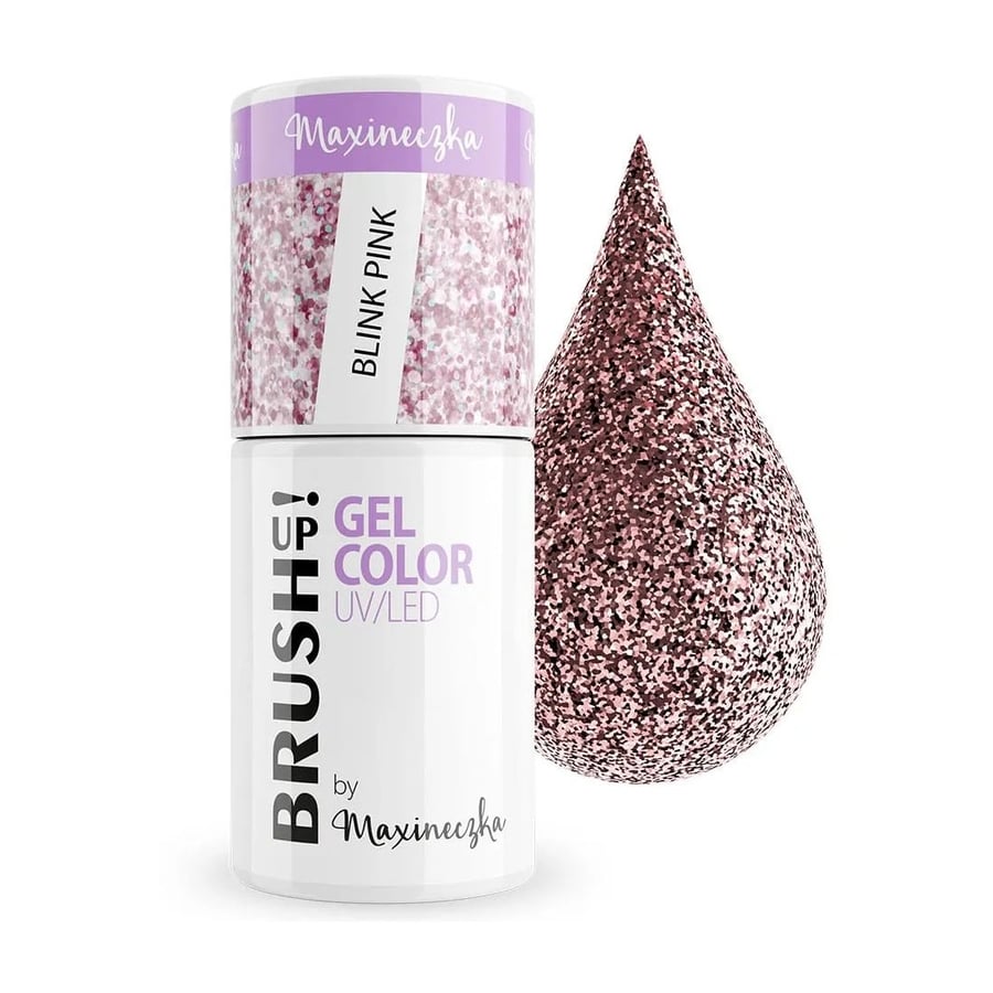 

BrushUp!, Гибридный лак для ногтей Gel Color UV/LED Blink Pink 5 г