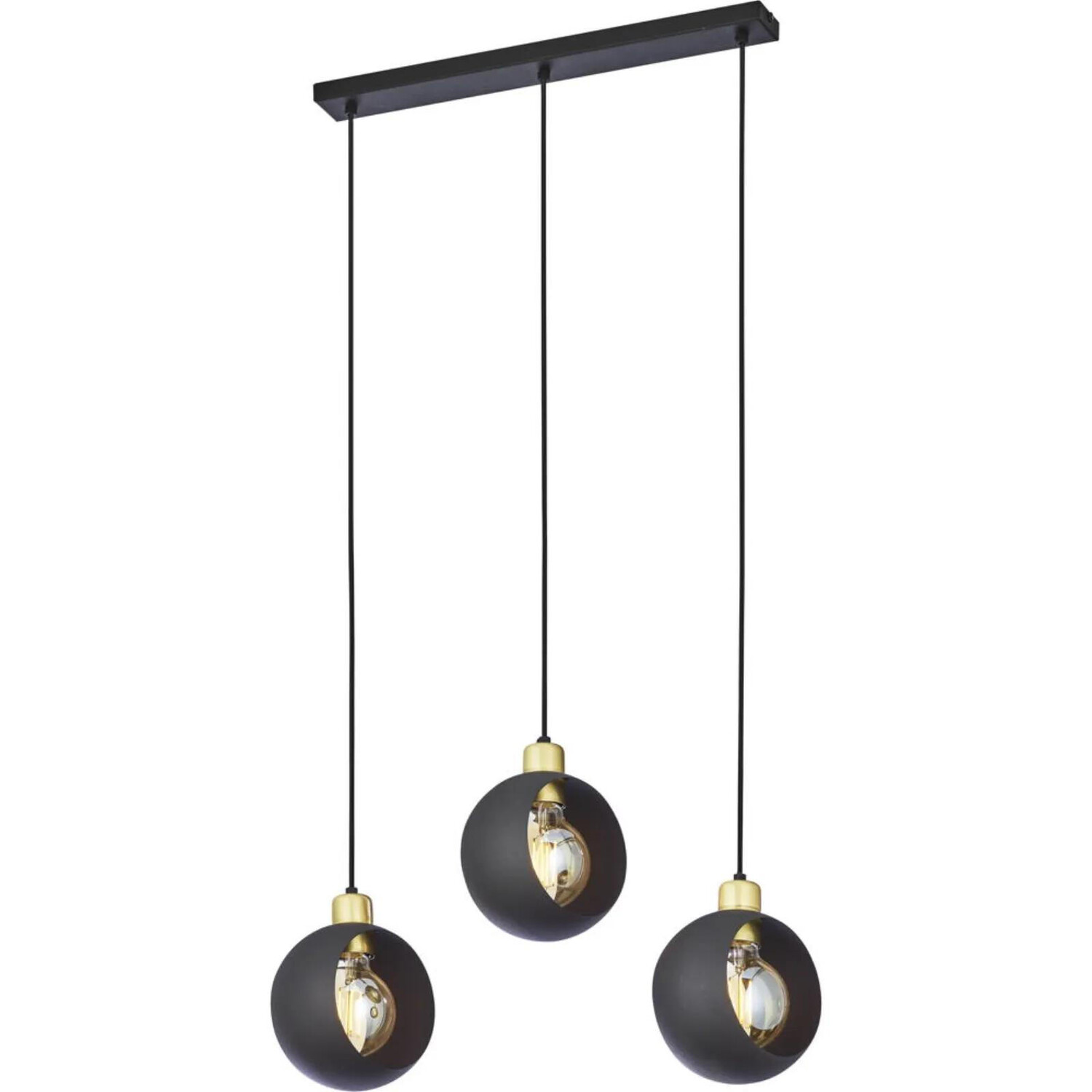 

Подвесная лампа famlights, 16x16x100 см, черный/золотой