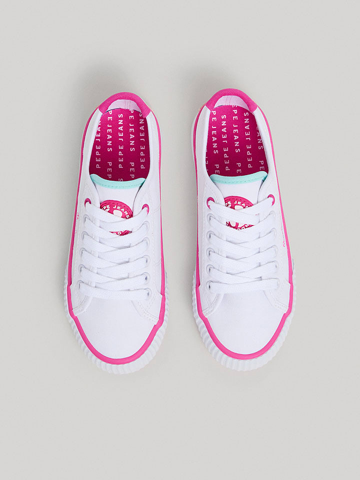 Кроссовки на шнуровке Pepe Jeans FOOTWEAR, цвет weiß/pink — фото 3