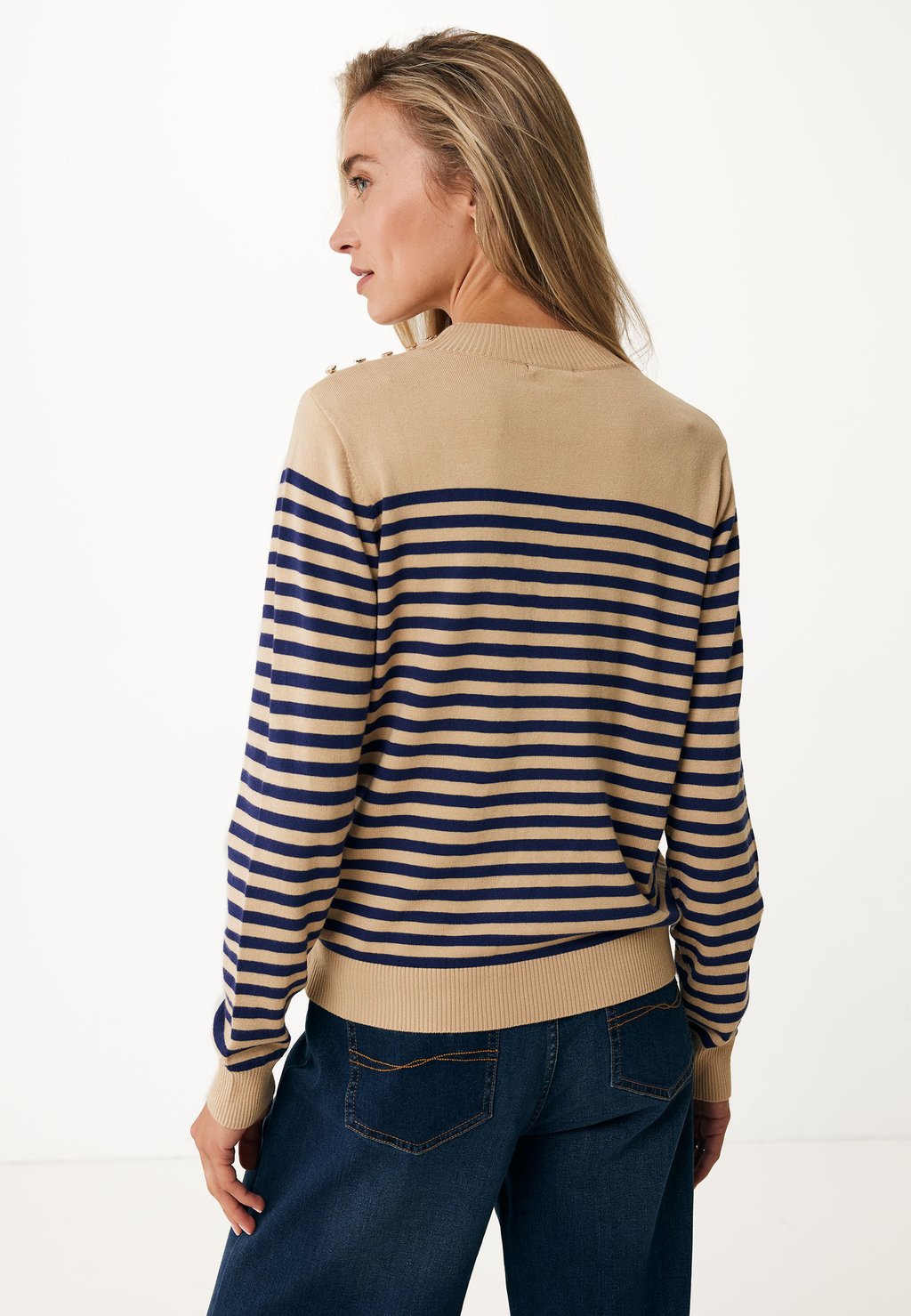 

Джемпер STRIPED WITH BUTTONS Mexx, песочный