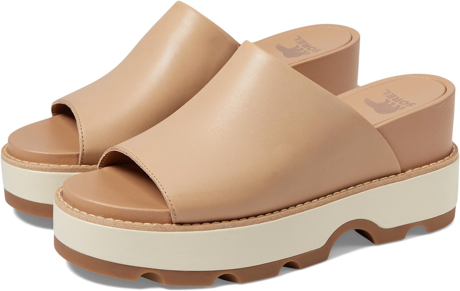 

Сандалии SOREL Joanie IV Slide Wedge, цвет Honest Beige/Gum 2