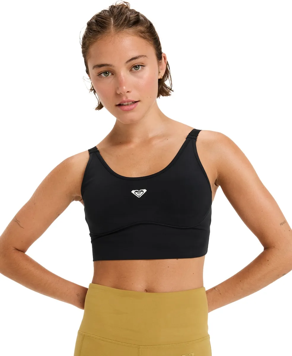 

Женский спортивный топ Heart Into It Attitude Roxy, черный