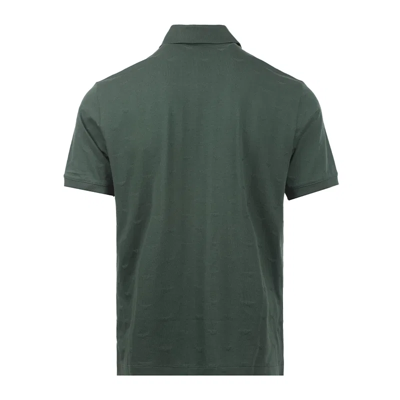 Поло мужское с коротким рукавом из 100% хлопка SS26 Dark Green EMPORIO ARMANI — фото 3