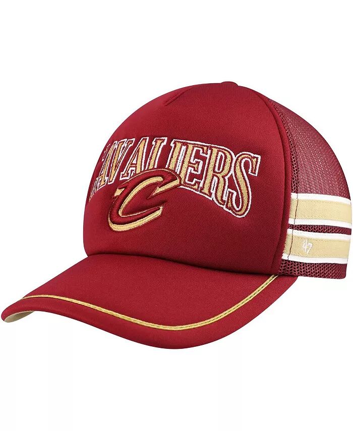 

Мужская регулируемая кепка Trucker Sidebrand Stripes Wine Cleveland Cavaliers '47 Brand