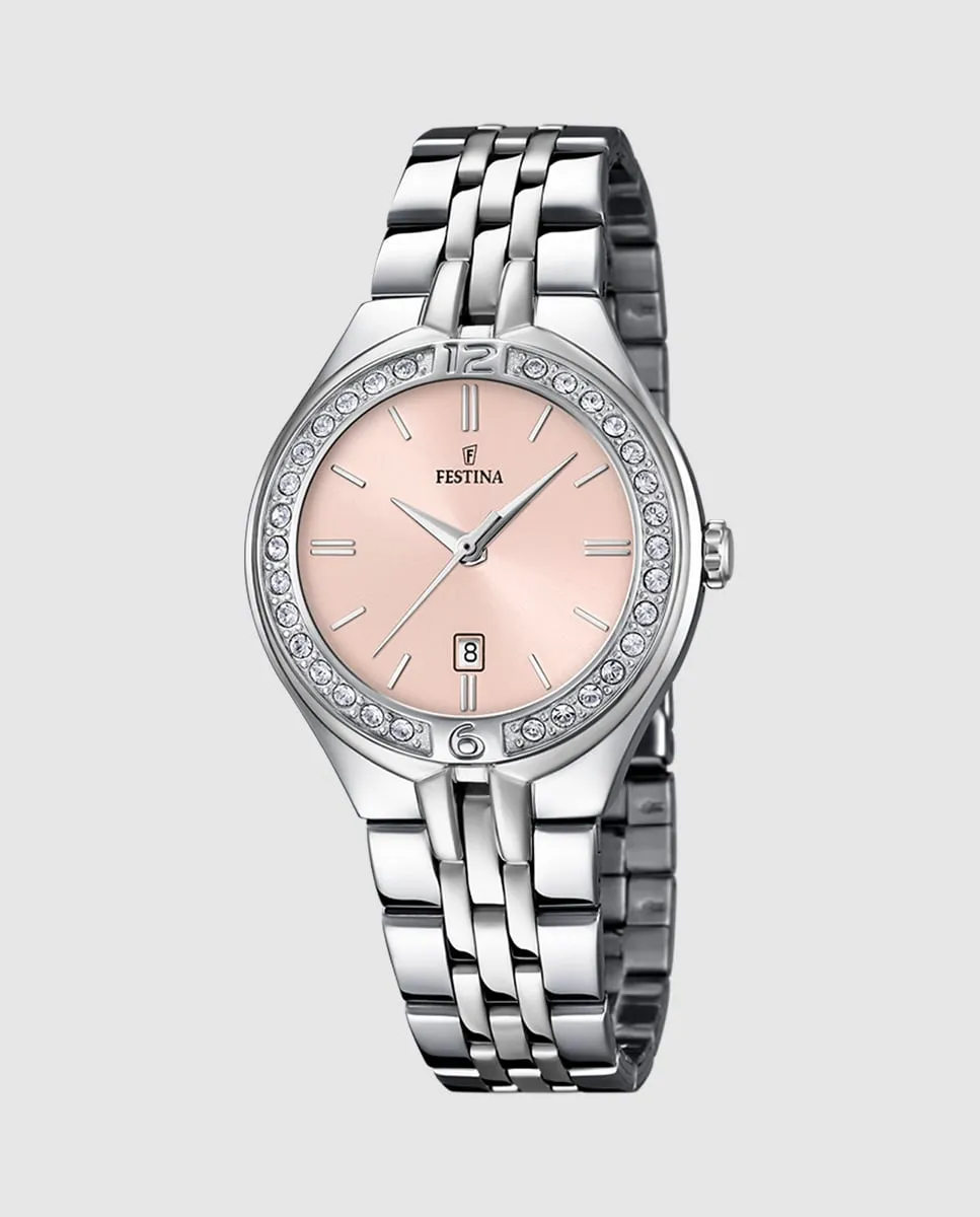 

F16867/6 Женские часы Mademoiselle из стали Festina, серебряный