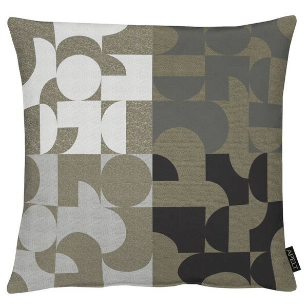 

Наволочка Apelt Remy, 49x49x0,5 см цвет schwarz/weiß/taupe