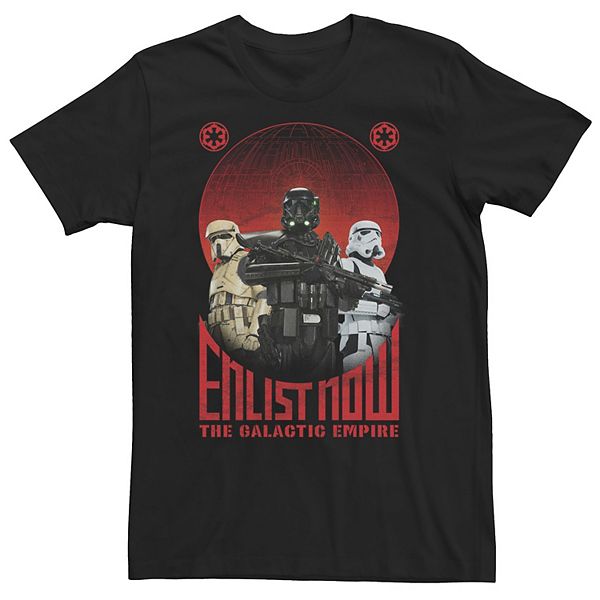 

Футболка Big & Tall Rogue One Imperial Enlist Now Star Wars