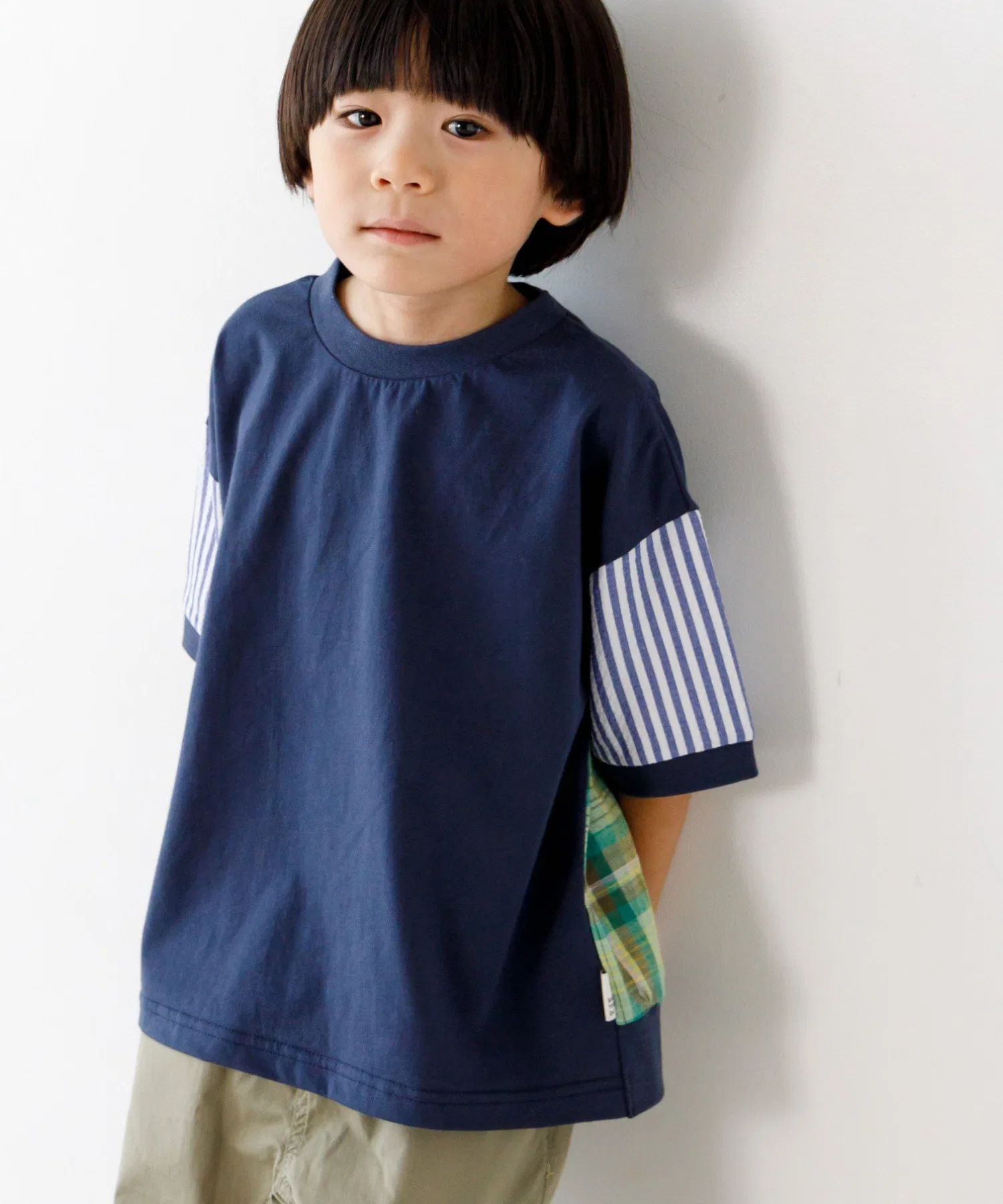 Детская футболка с коротким рукавом MAKE YOUR DAY бежевая — фото 2