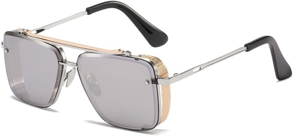 

Модные солнцезащитные очки для мужчин и женщин в стиле стимпанк, винтажные солнцезащитные очки с градиентным красным покрытием и защитой от ультрафиолета UV400 TYUVIVO, 9