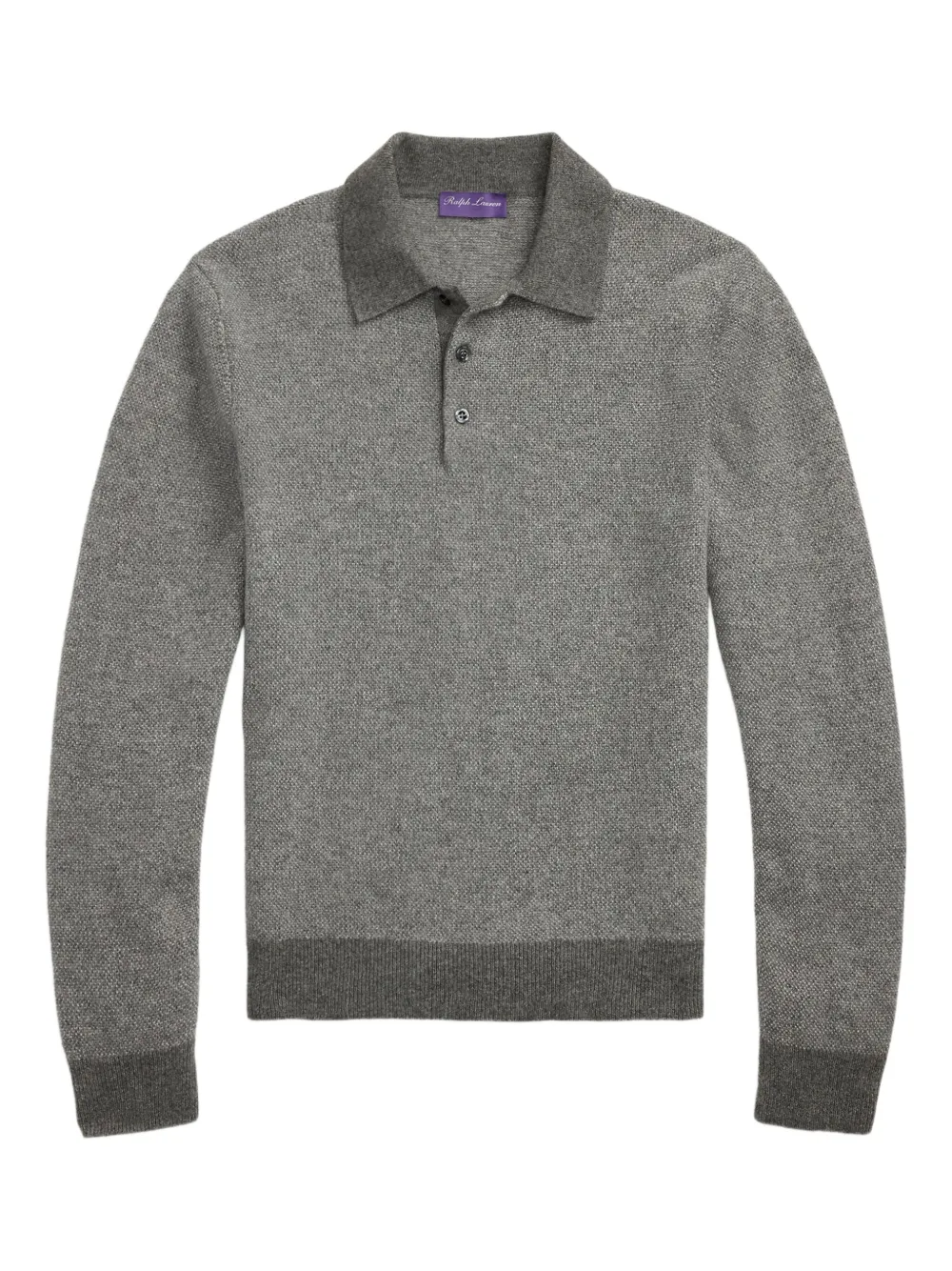 

Кашемировая рубашка поло Ralph Lauren Purple Label, серый