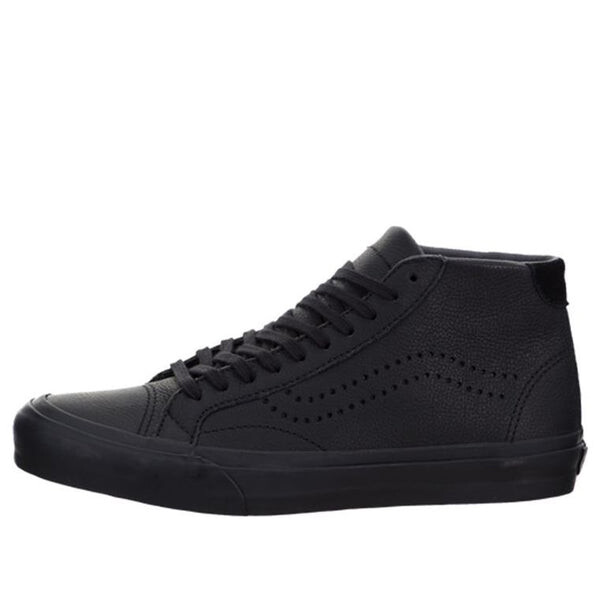 

Кроссовки court mid dx leather black Vans, черный