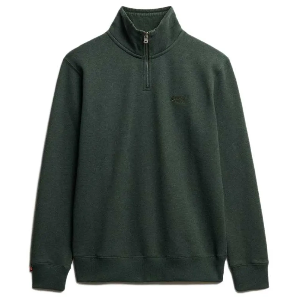 

Толстовка Superdry Essential Logo Henley, зеленый