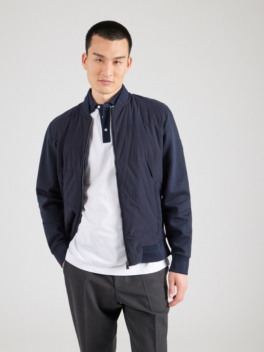 Куртка на молнии BOSS Zip-Up Hoodie H-Skiles 100, темно-синий — фото 2