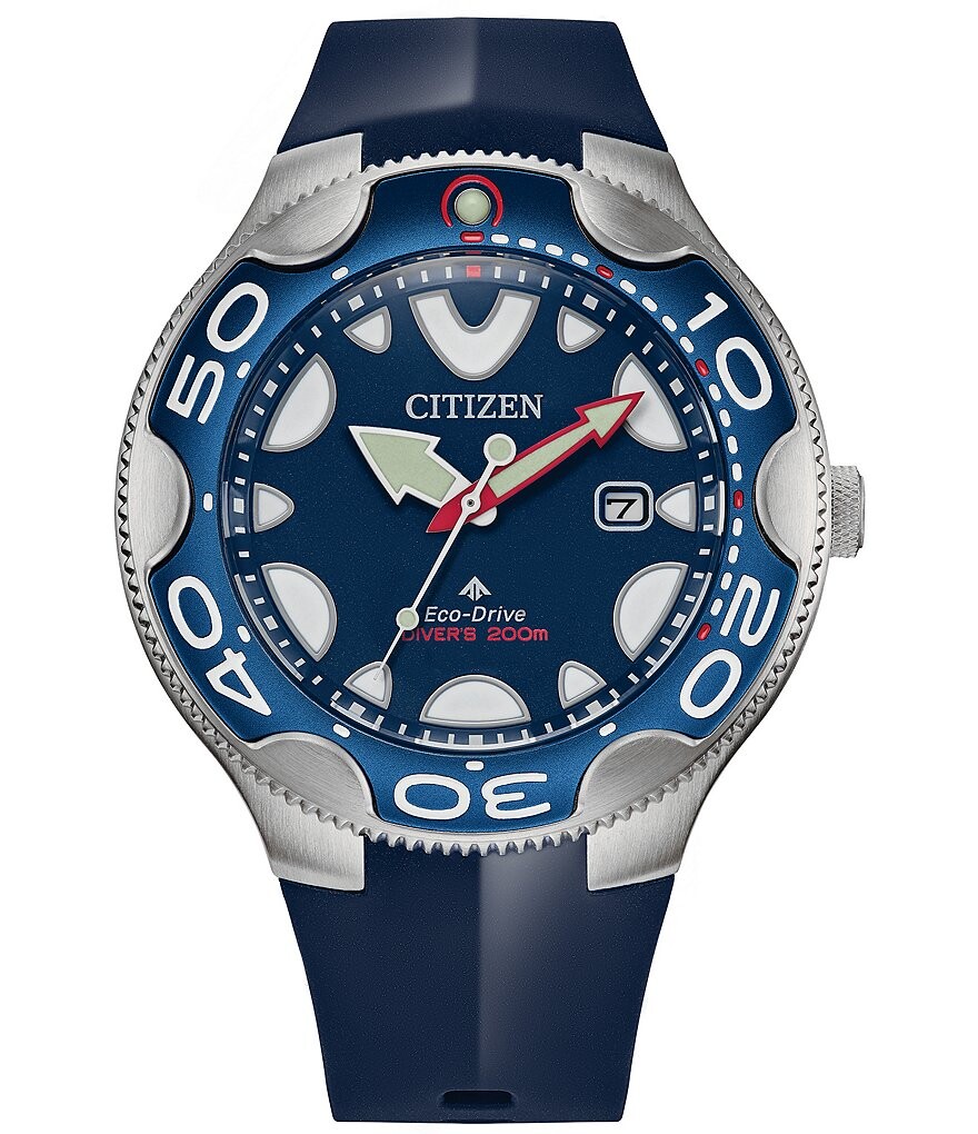 

Мужские часы Citizen Sea Collection Promaster Dive с тремя стрелками и синим ремешком