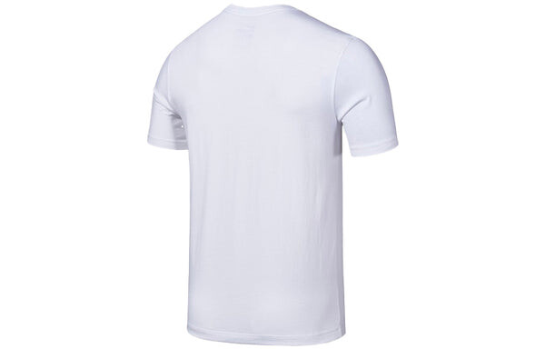 Футболка Men's Nike Solid Color Round Neck Pullover Sports Short Sleeve White T-Shirt, белый — фото 2