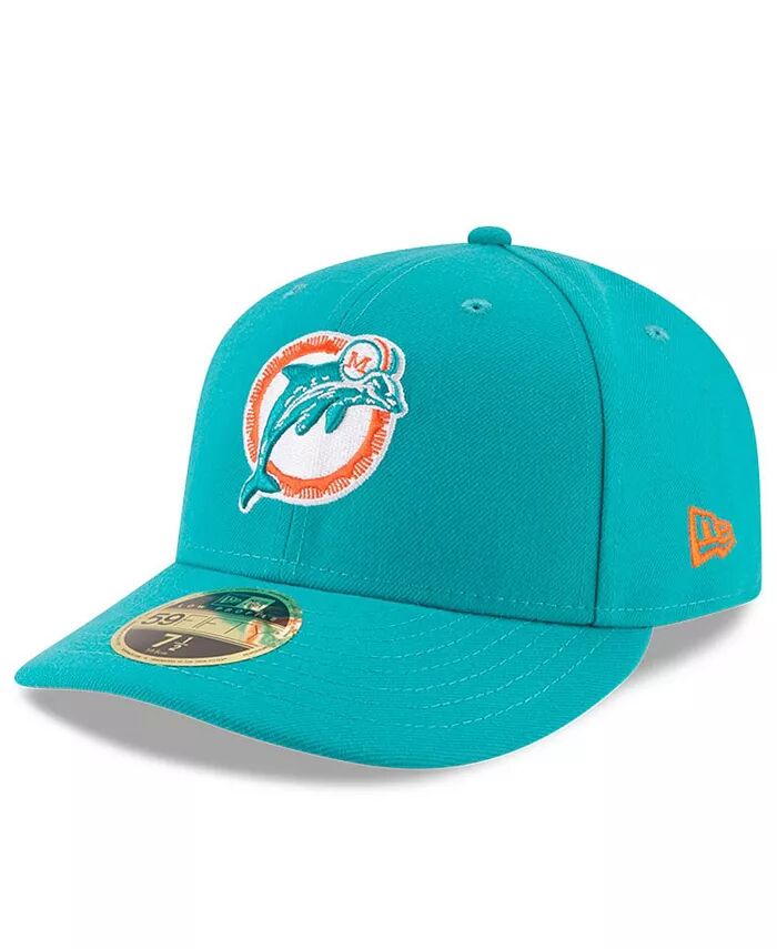 

Мужская кепка Aqua Miami Dolphins Omaha Throwback Low Profile 59FIFTY Fitted New Era