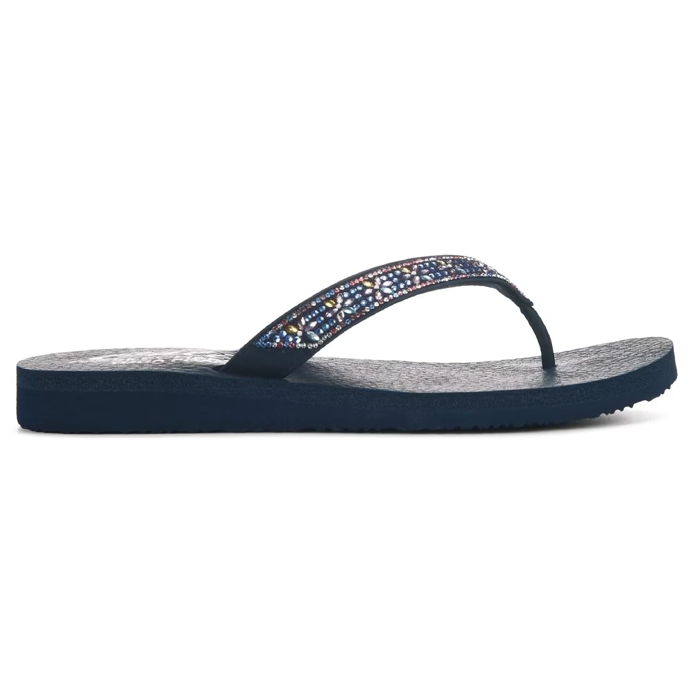 Сандалии-шлепанцы для медитации вечернего сияния Skechers, navy multi — фото 2