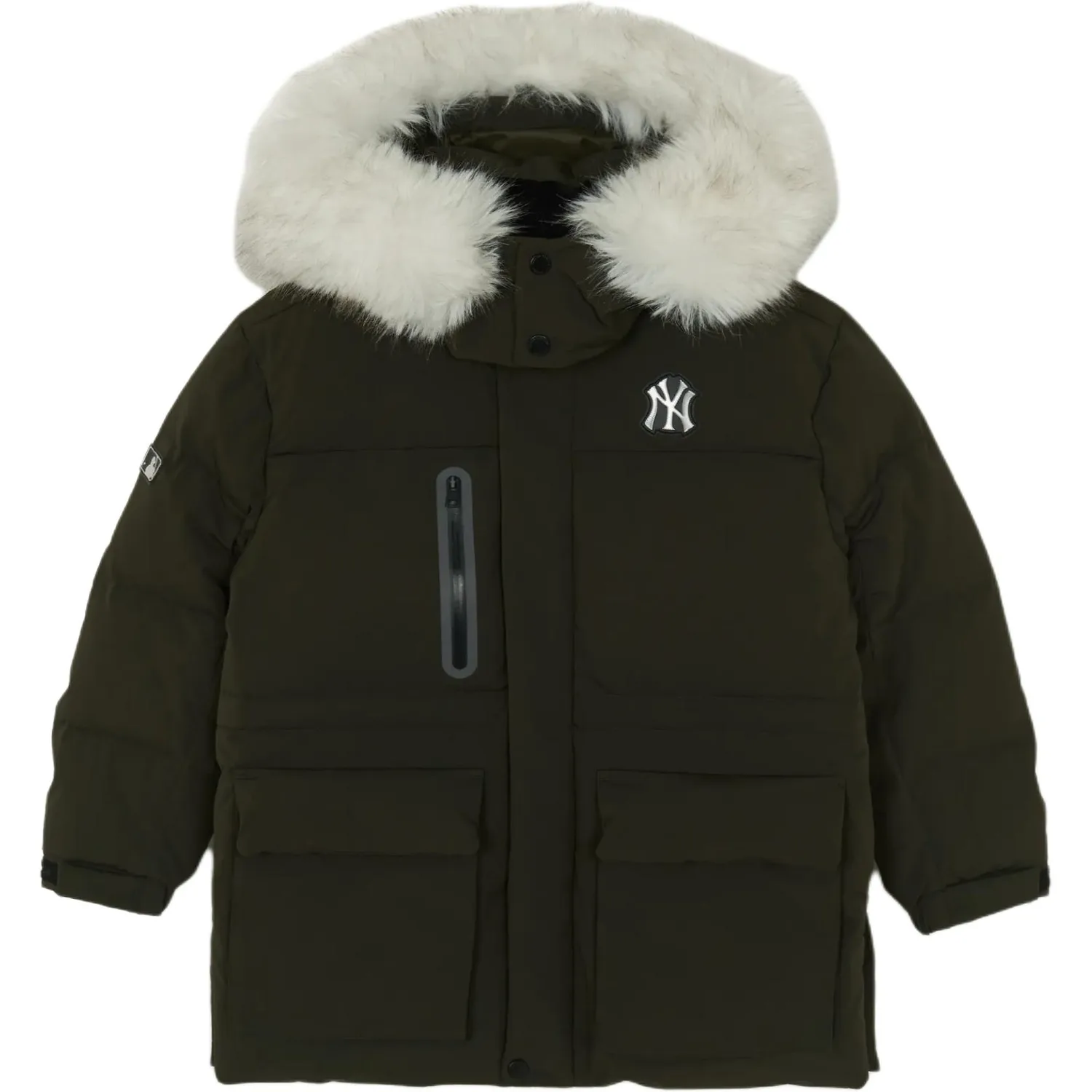 Детская пуховая куртка New York Yankees MLB KIDS, темный-хаки