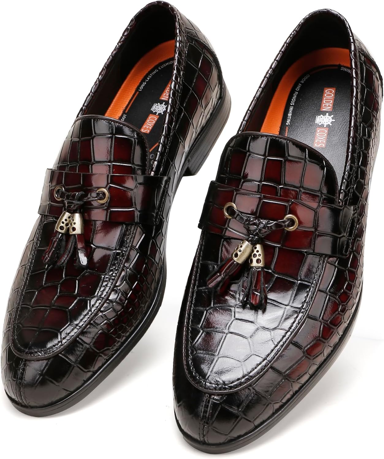 

Классические кожаные туфли GOLDEN COXES для мужчин Golden Coxes Family, винный