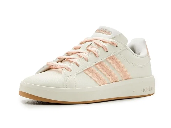 Кроссовки на шнуровке Grand Court 3.0 Adidas, White/Blush Pink/Gum — фото 2