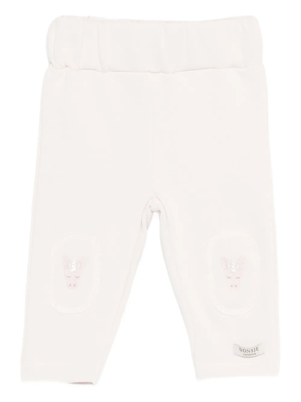 

Брюки с украшением в виде единорога Donsje, белый