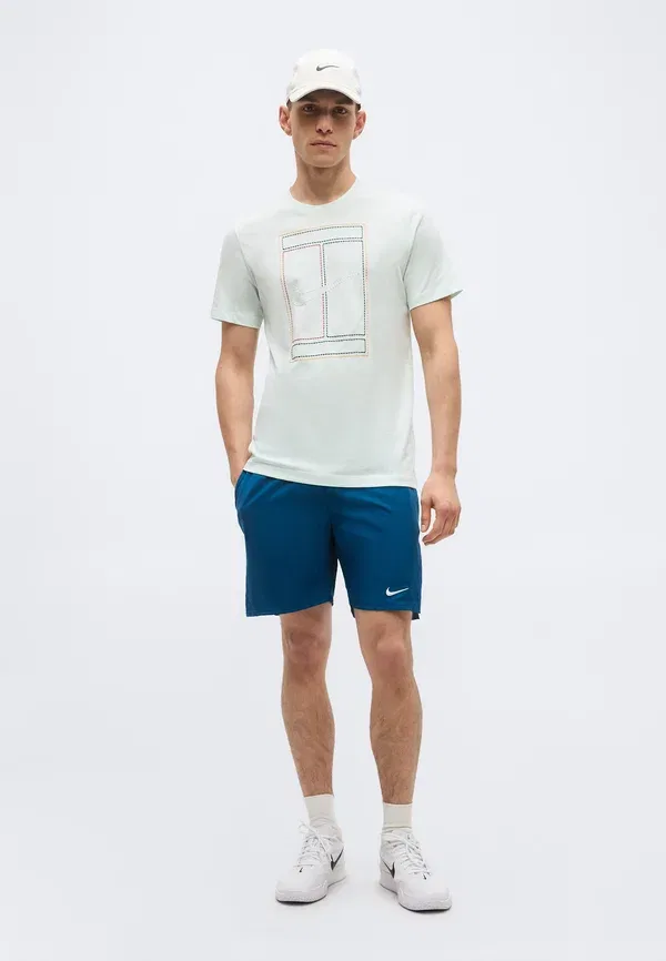 Футболка Nikecourt tee heritage print t-shirt Nike Performance, бледно-зеленый — фото 2