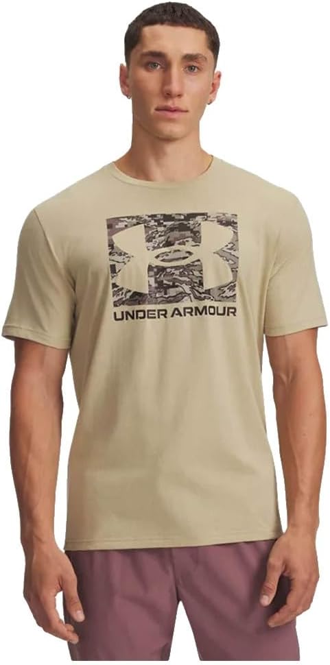 

Мужская камуфляжная футболка Under Armour ABC Boxed с коротким рукавом и логотипом, Field Khaki/Timberwolf Taupe, Коричневый, Мужская камуфляжная футболка Under Armour ABC Boxed с коротким рукавом и логотипом, Field Khaki/Timberwolf Taupe