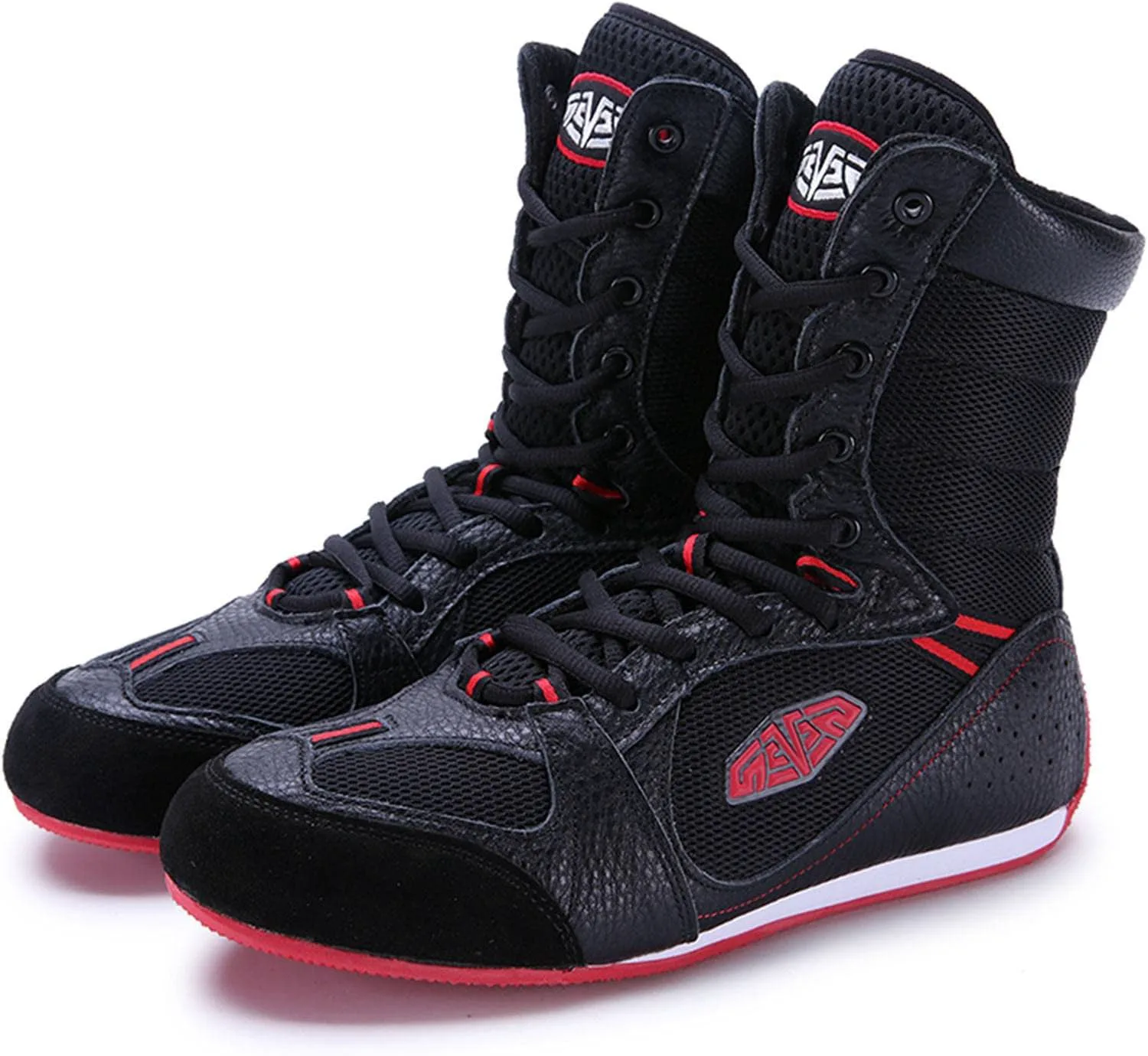 

Боксерские ботинки TECDOTO для мужчин, боксерские кроссовки, обувь для борьбы, тренировочная обувь, спортивные обувь для зала, тяжелая спортивная обувь, обувь для MMA, черные, 39EU