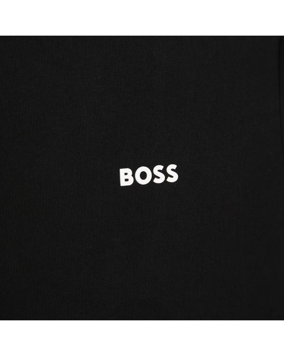 Детская хлопковая футболка BOSS Kidswear, черный — фото 3
