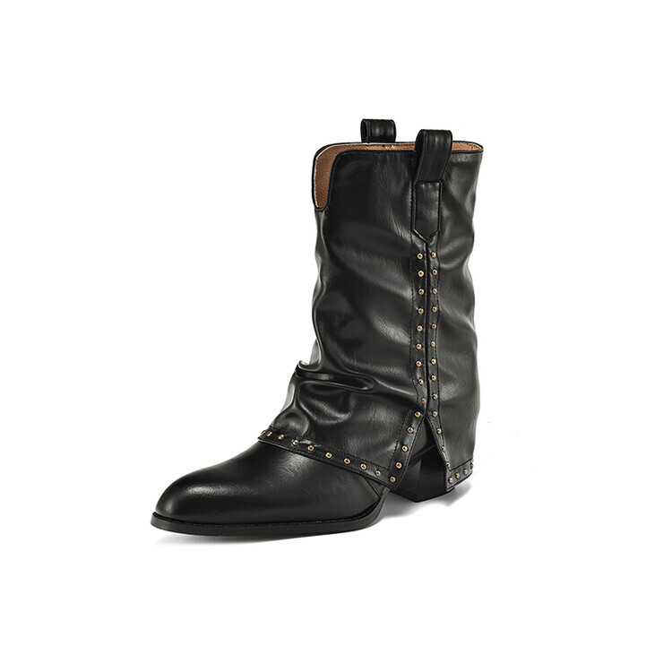 

Ботильоны женские Su Yanjiao, цвет Black Fleece-lined