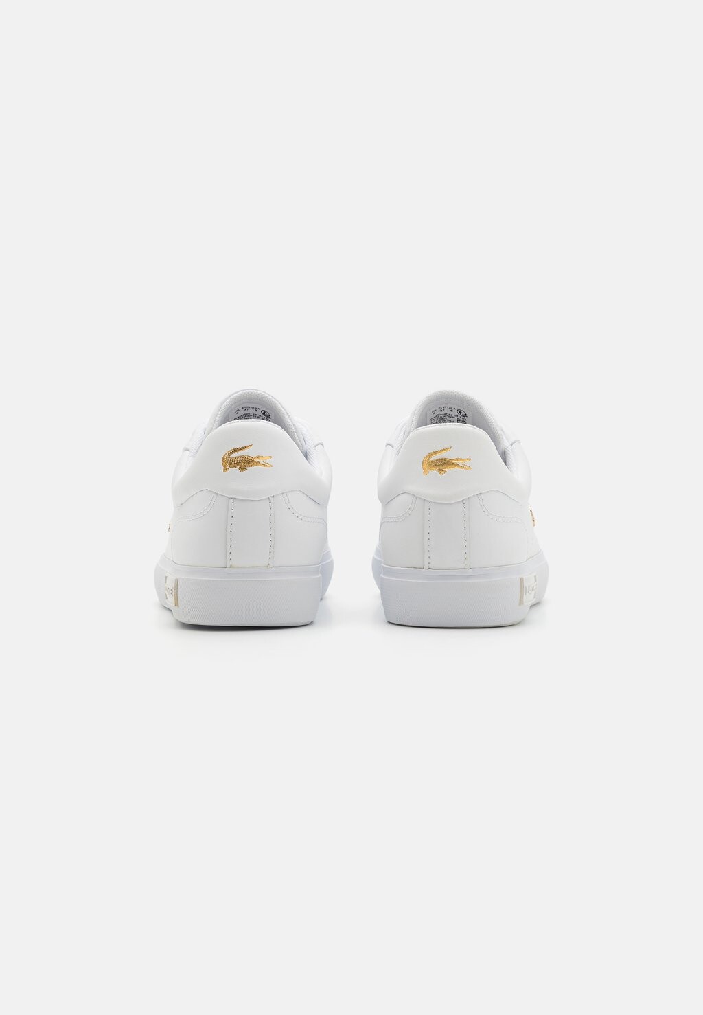 Низкие кроссовки Powercourt 2.0 Lacoste, цвет white/gold — фото 3