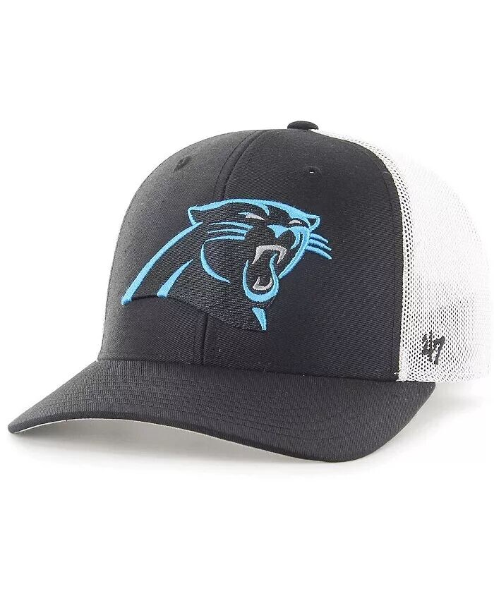 

Мужская черная эластичная шляпа Carolina Panthers Trophy Trucker '47 Brand