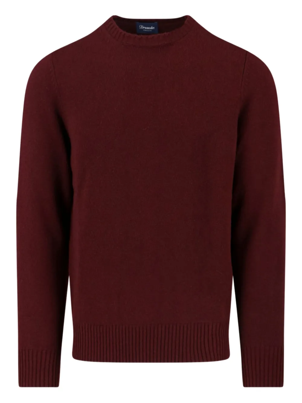 

Кашемировый свитер с круглым вырезом Drumohr, красный
