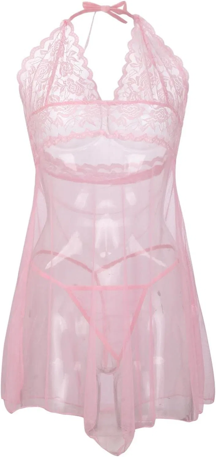 Боди-комбинация кружевная Lingerie Pink — фото 2