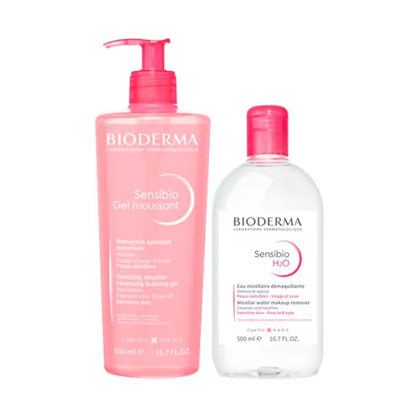 

Очищение чувствительной кожи Duplo Sensibio H2o+Sensi Gel Moussant Bioderma, 2 UD