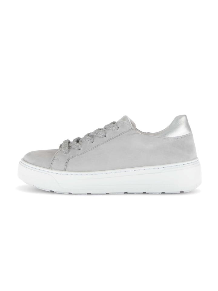 Кроссовки на шнуровке Gabor Fashion Sneaker low, серый — фото 2