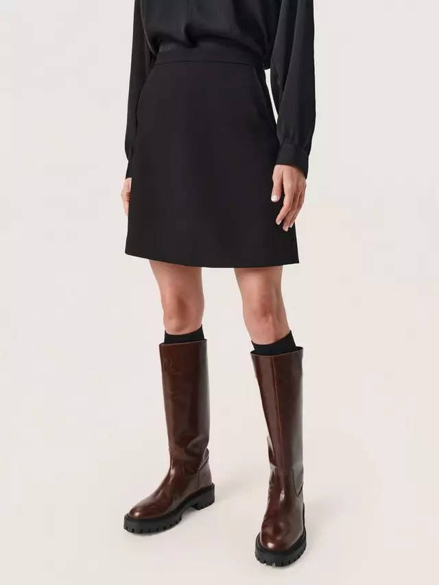 

Юбка Soaked In Luxury Corinne A-Line Silhouette Mini, черный