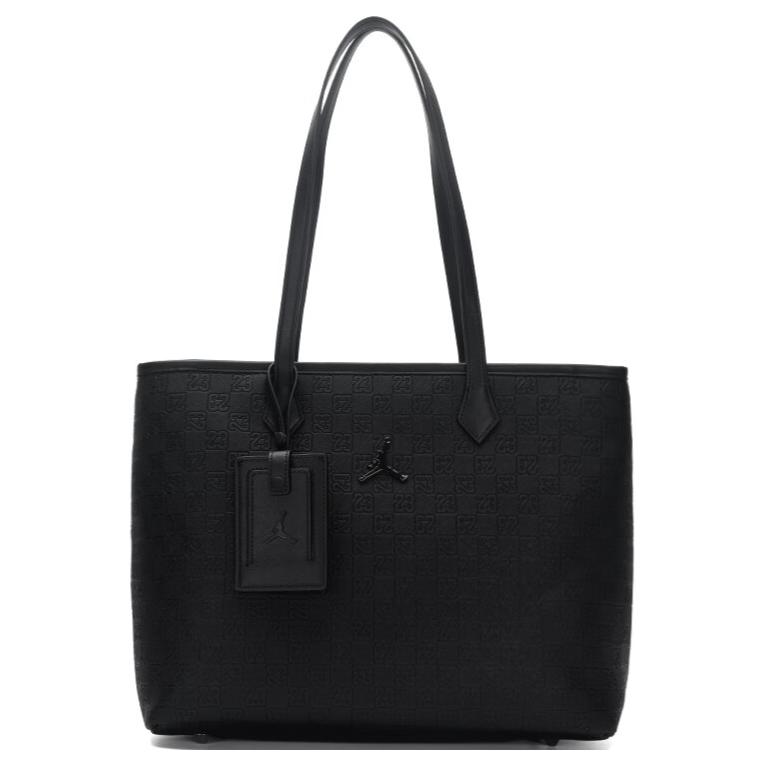 

Синтетическая кожаная сумка-шоппер, унисекс черная Jordan