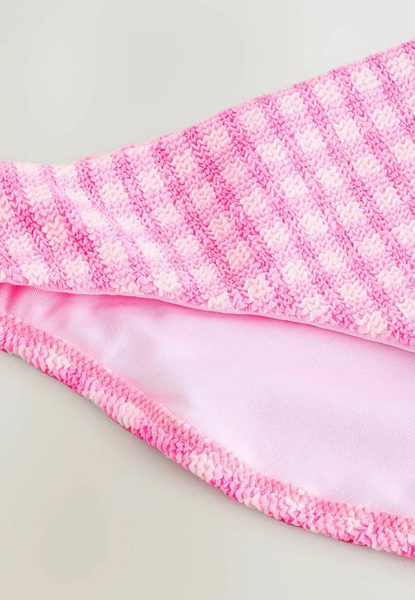 Плавки от бикини Next, Pink White Crinkle Gingham — фото 3