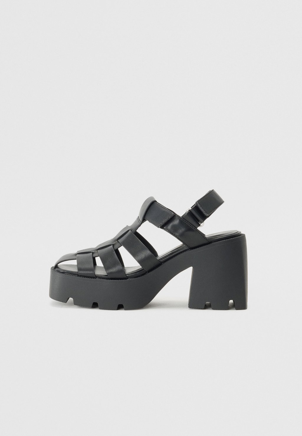 Босоножки на платформе High heeled sandals Even&Odd Wide Fit, черный