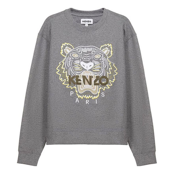 

Толстовка men's ss21 tiger crew neck grey Kenzo, серый
