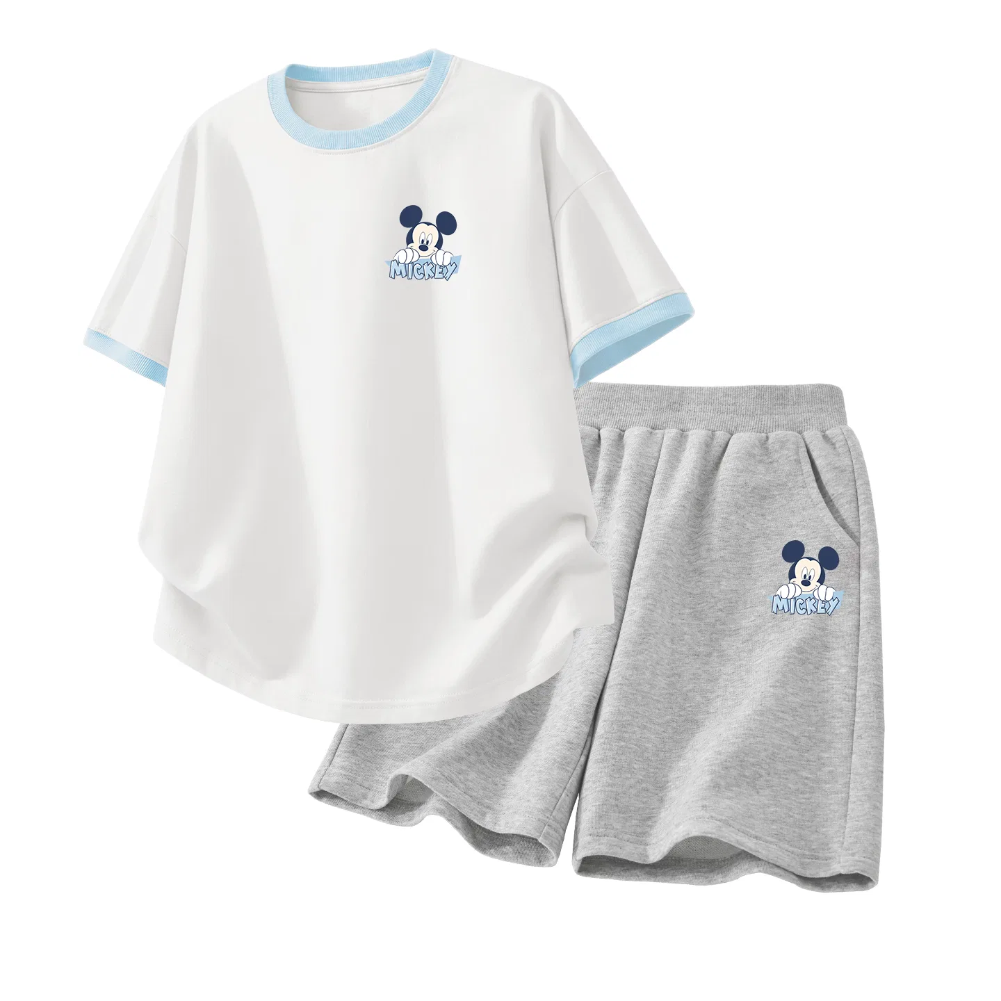 Детский спортивный костюм Casual Sportswear 2 Piece Set Disney, Dazzling K Cream Blue+Dazzling Signature K Black — фото 3