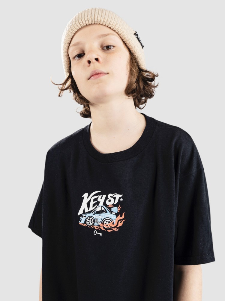 Футболка Key Street Racing Team Kids T-Shirt, black — фото 3