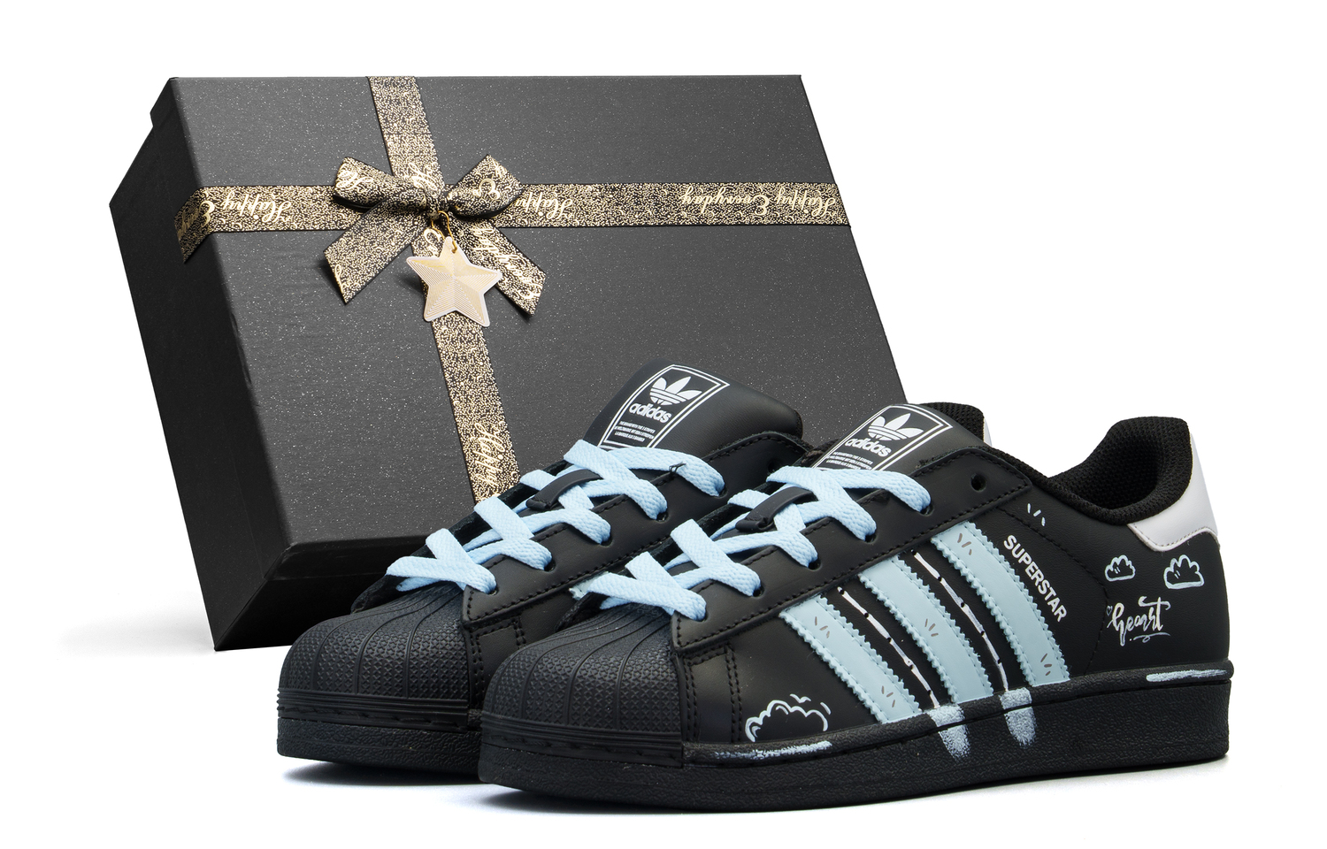 

Adidas Originals Superstar 2 Abrasion Resistant Low top Детские кроссовки для скейтбординга Blue Unisex