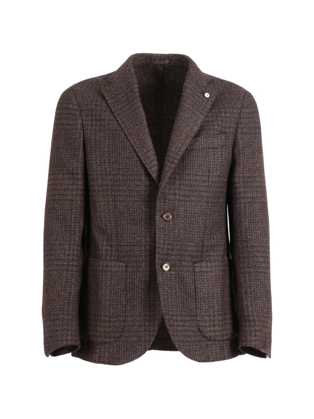 

Пиджак в клетку на одной пуговице L.B.M. 1911, коричневый