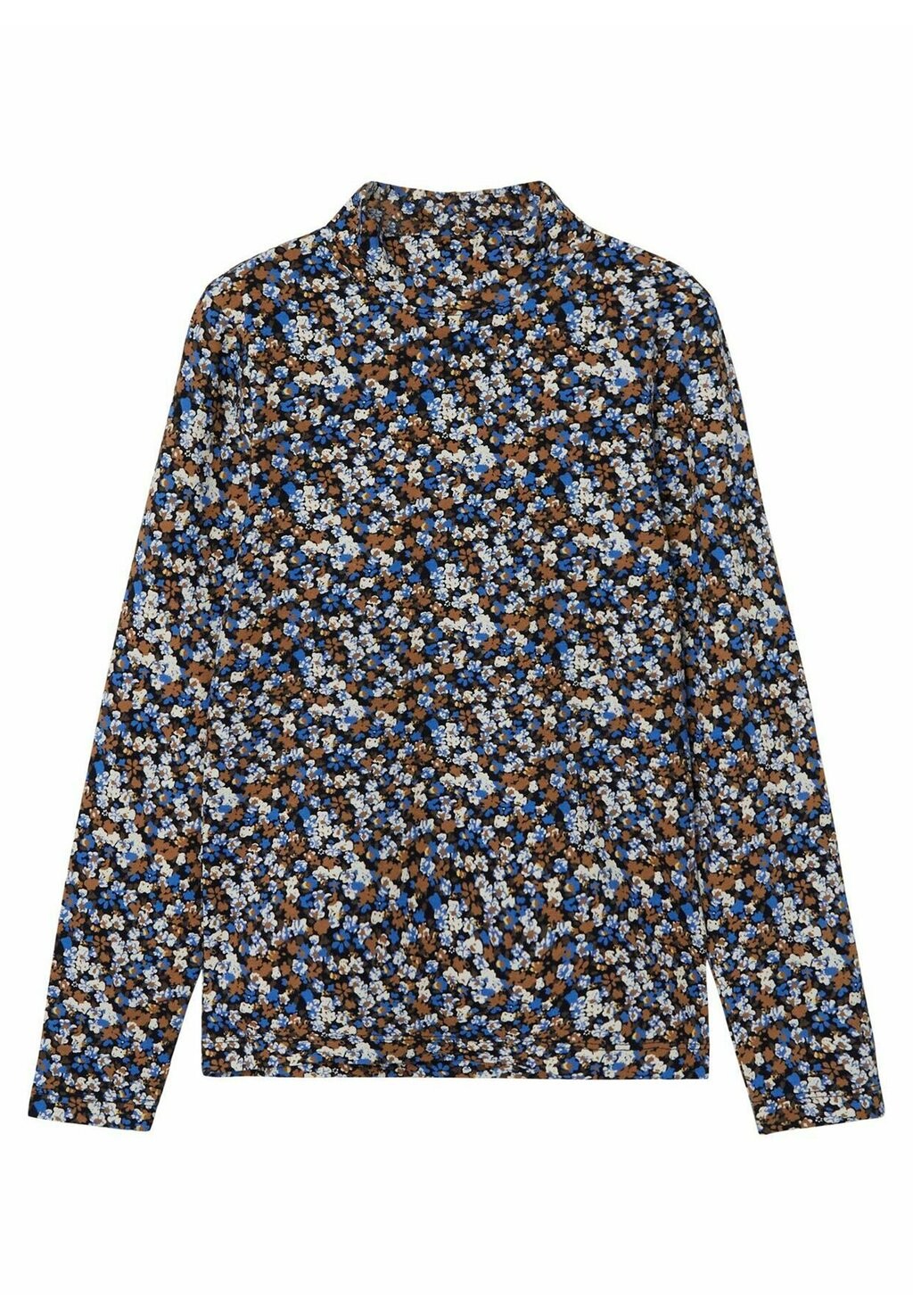 

Рубашка с длинным рукавом DÜNNES LANGARM HIGH NECK BLUMEN PRINT NKFO ONLY Carmakoma, цвет braun