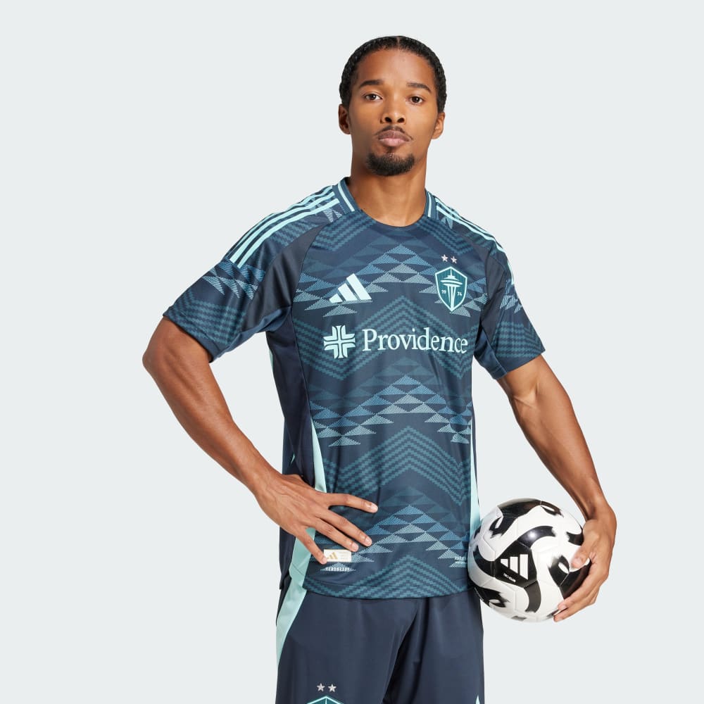 Джерси Adidas Seattle Sounders FC 25/26 Away Authentic Jersey, цвет Aurora Ink — фото 3