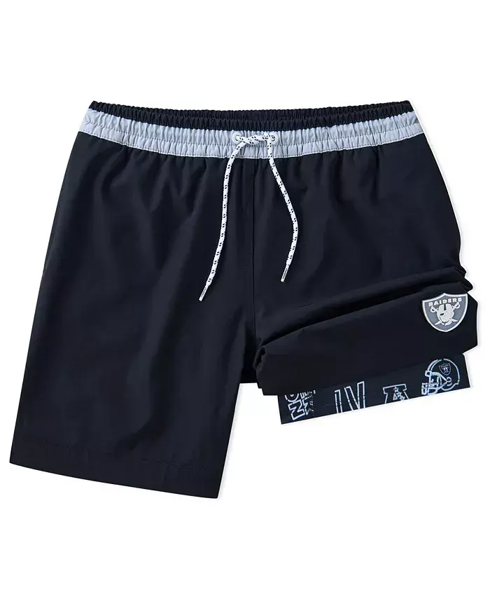 

Мужские классические плавки Las Vegas Raiders с подкладкой, 5.5", черные Chubbies